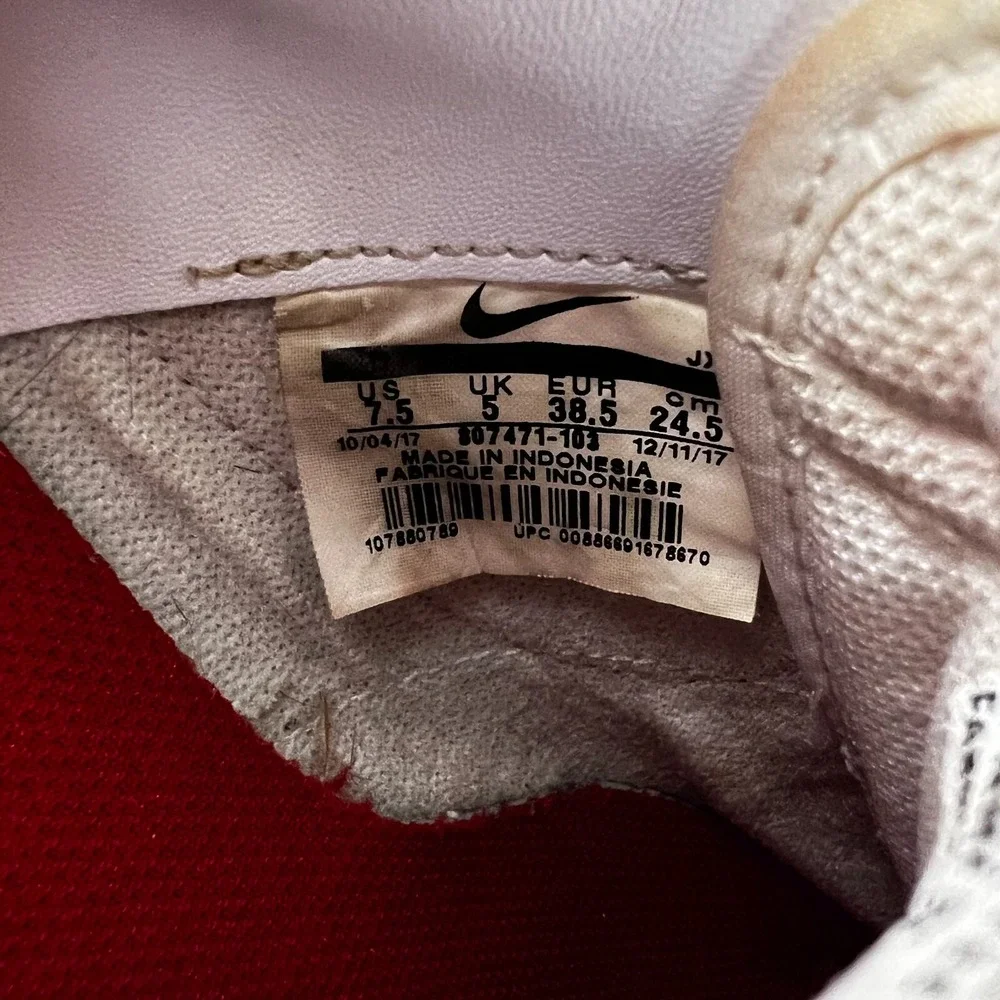 Nike Cortez Shoes Womens 7.5 Leather Lace Up Sneaker Classic Forrest Gump Tennis